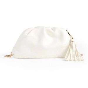 NWT | Understated Leather | Chain Linked Bag | White